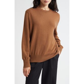 Vince Crewneck Cashmere Sweater in Cognac at Nordstrom Rack, Size X-Large