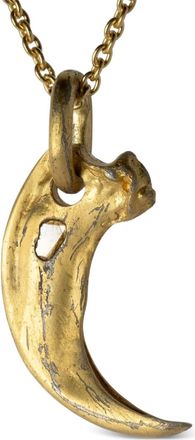 Parts Of Four Bear Claw diamond necklace redux - unisex - Diamond/18kt Gold Plated Silver - One Size