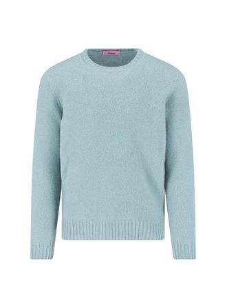 Drumohr Light Blue Crewneck Lambswool Sweater