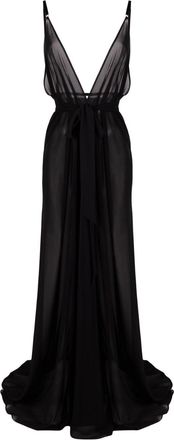 Alchemy V-neck maxi dress - women - Viscose/Polyester/Spandex/Elastane - M - Black