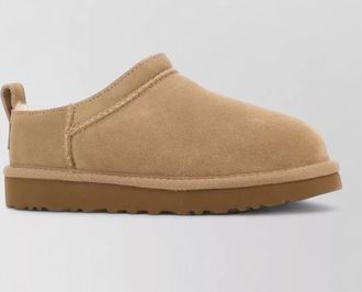 UGG slippers flat sole pull tab round toe