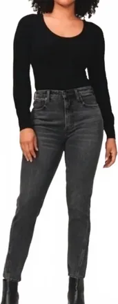 Abercrombie & Fitch Curve Love High Rise Skinny Jeans In Black, Gray