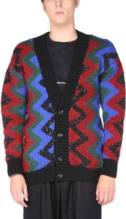 Saint Laurent Jacquard Cardigan-Uomo