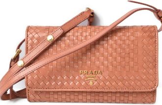 Prada Pink Chain/Shoulder Wallet (Pre-Owned)