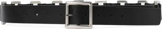 Ann Demeulemeester Cintura Imir in pelle con fibbia - Nero