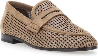 Brunello Cucinelli Womens Loafers Beige Calf Leather