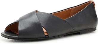 Gentle Souls Whoebe Womens Dress Flat Shoes Black Leather : 8.5 M