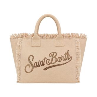 MC2 Saint Barth Tote Bags, female, Beige, Size: ONE SIZE Vanity Tote Bag