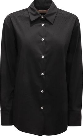 Relish Camicia Jeans Asterias - Dames - Overhemden - Zwart - M - Overhemden