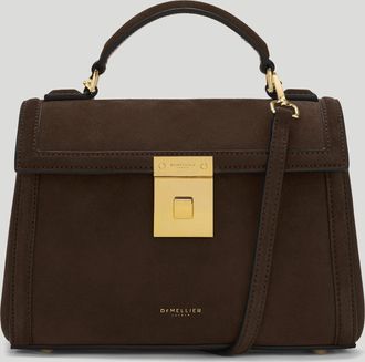 DeMellier The Paris in Mocha Suede Leather Crossbody bag