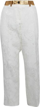 Dolce & Gabbana 2024 broek met jacquard - Wit