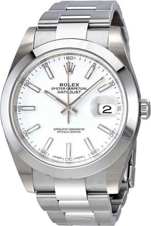 Rolex Oyster Perpetual Datejust White Dial Automatic Mens Watch 126300WSO