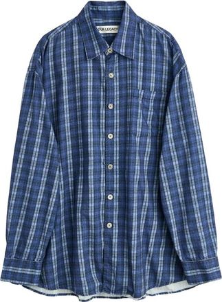 Our Legacy Borrowed Checked Chest-pocket Shirt