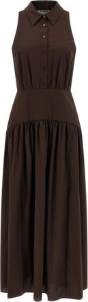 Staud Staud, Kleedjes, Dames, Bruin, S, Katoen, Romy Dress