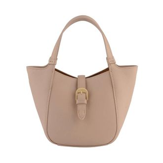 Pourchet Tassen, Dames, Roze, ONE Size, Leer, LEnvol&eacute;e Petit port&eacute; main