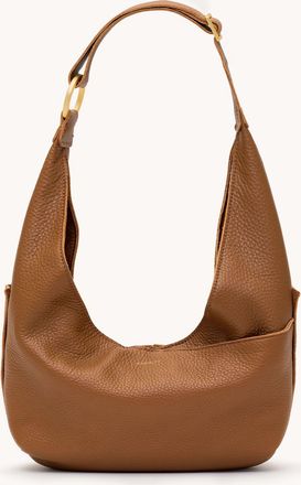 Hammitt Hammitt Tom Zip Mahogany Pebble Brushed Gold Red Zip Med