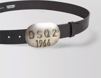 Dsquared2 adjustable genuine leather buckle belts