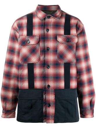 Myar plaid check jacket - Red