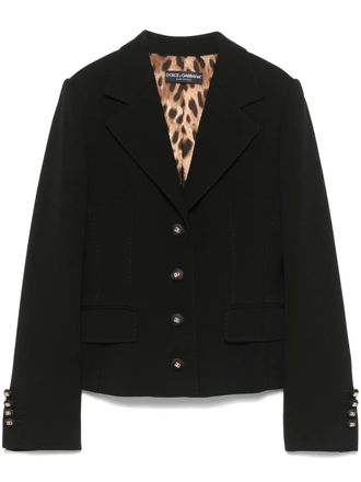 Dolce & Gabbana Wollen blazer - Zwart