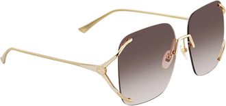 Gucci Brown Gradient Square Ladies Sunglasses GG0646S 002 60