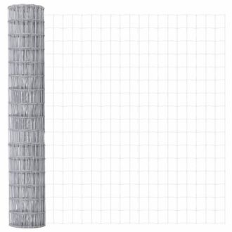 Berkfield Home Euro Fence 1.6x10 m Galvanised Steel in Silver