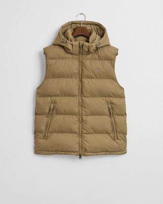 GANT Steppweste GANT ACTIVE CLOUD, Herren, Gr. 4XL, light taupe, Web, Obermaterial: 100% Polyester. Futter: 100% Polyamid. Wattierung: 100% Polyester, regu