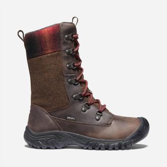 Keen Womens Greta Tall Waterproof Boots In Chestnut/mulch