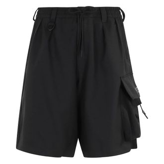 Yohji Yamamoto Casual Shorts, male, Black, Size: L Cargo Shorts