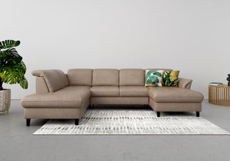 Sit&more Wohnlandschaft »Maggiore U-Form« wahlweise mit Kopfteilverstellung, Bettfunktion und Stauraum