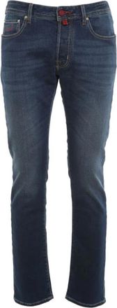 Jacob Cohen Slim Fit Jeans - Heren - Slim Fit Jeans - Blauw - W38 - Katoen - Jeans
