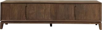 Moloo Mueble de tv de 210 cm en madera maciza cepillada