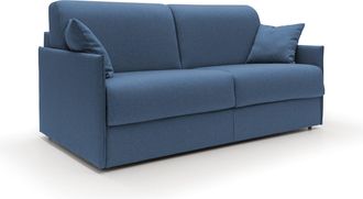 Divani.Store Evans Sof&aacute; Cama Convertible En Tela Impermeable 149 Cm (mat. 120x197) Azul