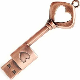 OEM Memoria Usb De 32 Gb, Dise&ntilde;o Retro Con Forma De Llave, De Metal, Usb 2.0