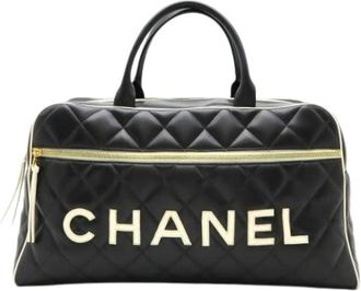 Chanel Pre-owned Leather chanel-bags - unisex - Vintage Handtas - Zwart - ONE Size - Leer - Vintage