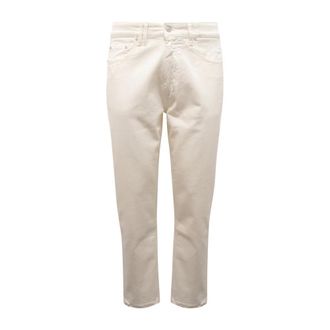 Cycle Lucky Carrot Ankle Distressed Garment Dyed - Heren - Slim Fit Jeans - Wit - W32 - Katoen - Jeans