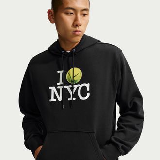 Nike Mens Court Tennis Hoodie in Black | JU1463-010