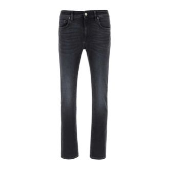 Pantaloni Torino Heren, Jeans, Zwart, Maat: W40 Denim