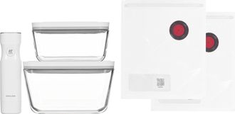 Zwilling Vacuum Starter Set, 7-pcs Borosilicate Glass Fresh & Save