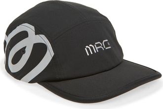 Malbon Golf MRC Five-Panel Adjustable Camper Hat in Jet Black at Nordstrom, Size Large