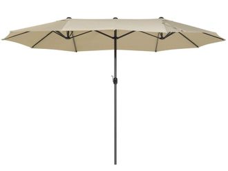 Beliani Sombrilla de jard&iacute;n 460 cm beige