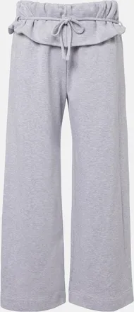 Magda Butrym Ruffled cotton-blend sweatpants