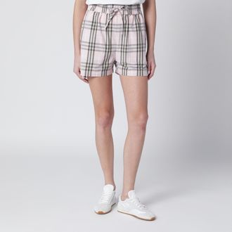 Burberry Pink Mallow check pattern shorts