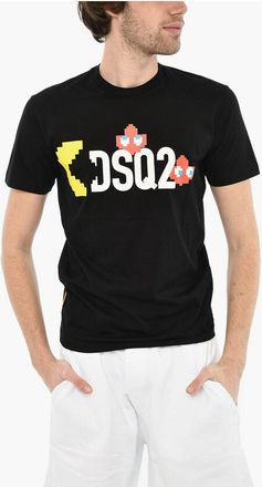 Dsquared2 Cotton Crew-neck T-shirt with Print size Xs