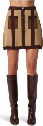 Trina Turk Artemis Skirt In Doe Multi