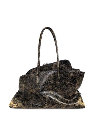 The Attico Black La Passeggiata Medium Tote