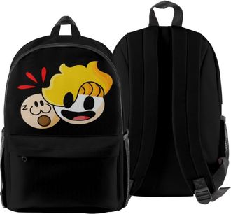 Generic HAMINATIONS Youth Shirt 3D Harajuku Casual Street Trendy Large Capacity Fashion Zipper Backpack (HJ04609A11)