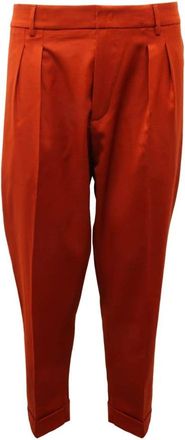 Dondup Wollen Broek Alec Model Made in Italy - Heren - Slim Fit Broeken - Bruin - W31 - Wol - Broeken