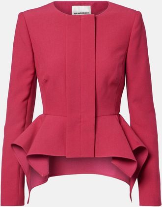 Roland Mouret Giacca Peplum in crêpe