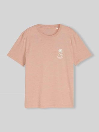 Tom Tailor Denim Regular Fit T-Shirt aus reiner Baumwolle in Orange, Gr&ouml;&szlig;e XXL