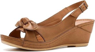 Spring Step Chassidy Womens Wedge Shoes Tan : EU 38 (US Womens 7.5-8) M, Leather